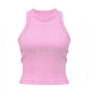 Victoria’s Secret PINK High Neck Tank w/ shelf bra- Pink NWT